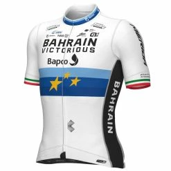 ALE Alé PR-S European Champion Short Sleeve Jersey - Bahrain Victorious