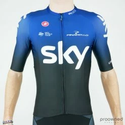 Castelli Aero Race 6 Short Sleeve Jersey - Team Sky - With Rider's Name