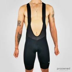 Ftech 'X-Over' Premium Summer Bibs W/ Nice HP Men Chamois In Neutral Design