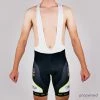 Ftech Summer Bibs W/ Endurance Air Men Chamois Black/White/Fluo
