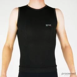 SIXS SML Light Sleeveless Base Layer - Black