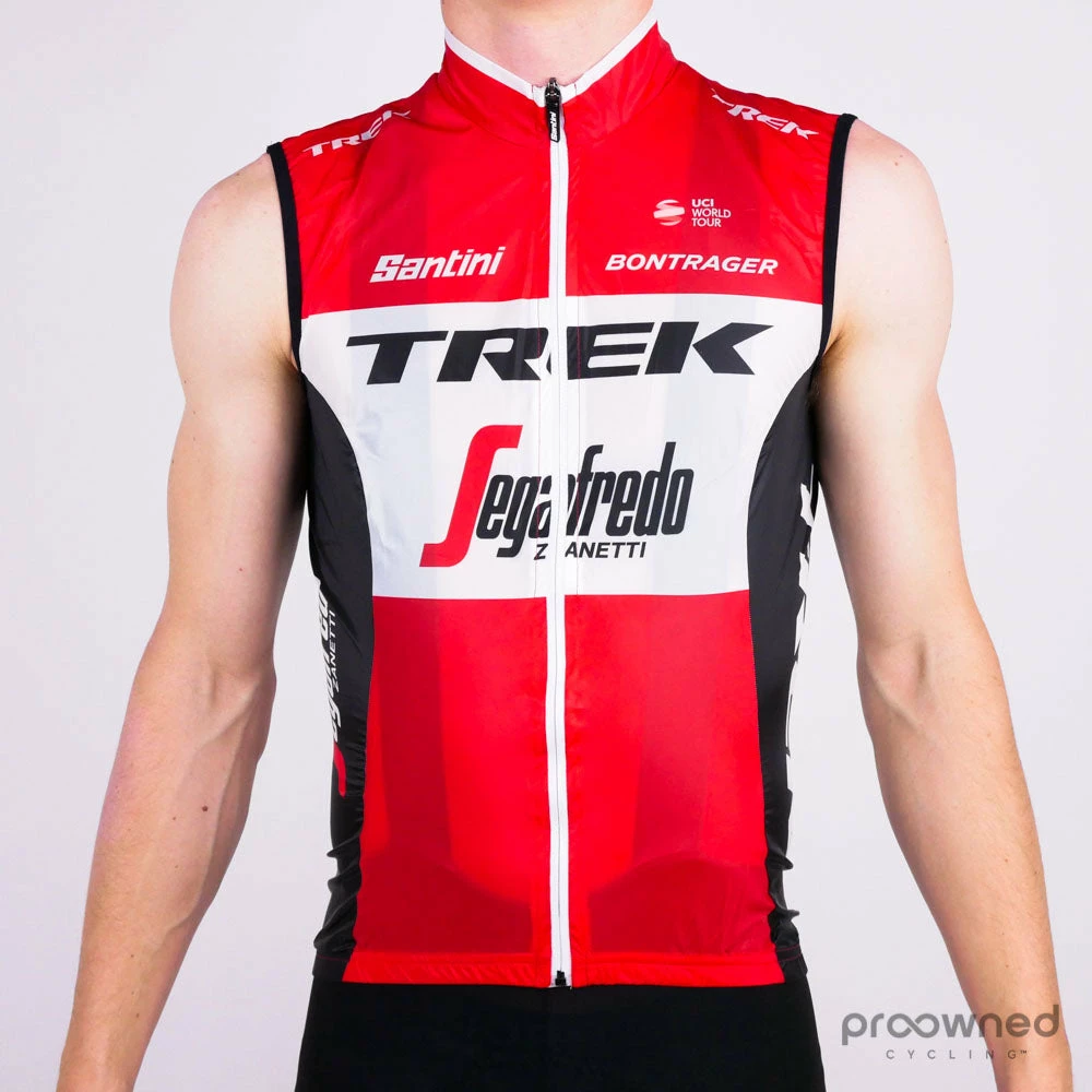 Santini Skin Light Wind Vest - Red - Trek-Segafredo