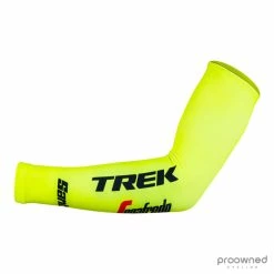 Santini Thermal Arm Warmers - Yellow -Trek-Segafredo
