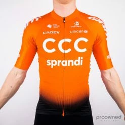 Etxeondo Short Sleeve Aero Jersey - Team CCC