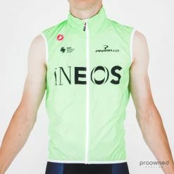 Castelli Pro Light Wind Vest - Green - Team Ineos