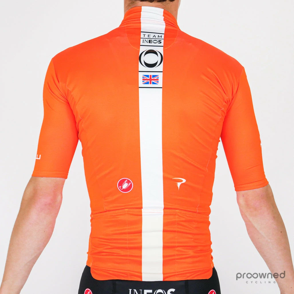 Castelli Mid Weight Short Sleeve Jersey - Orange - Team Ineos - Billede 3