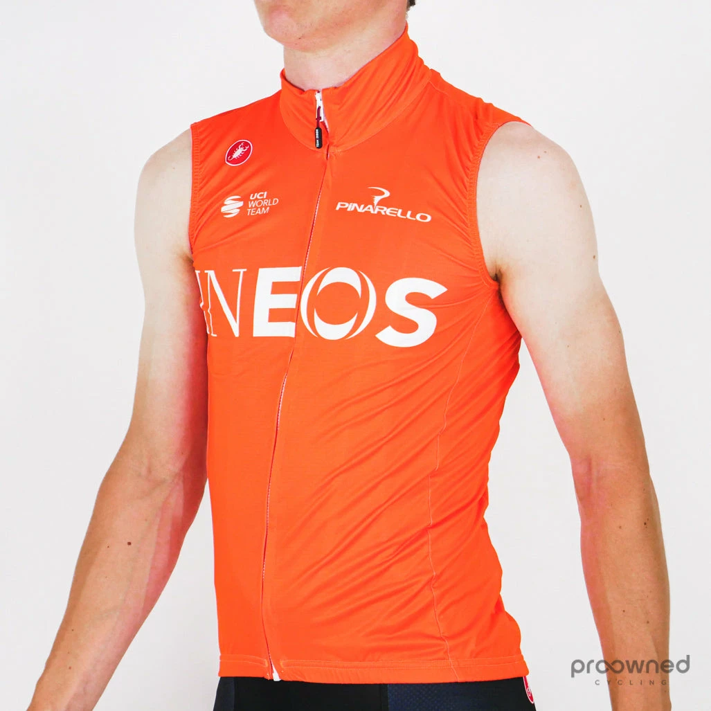 Castelli Mid Weight Vest - Orange - Team Ineos - Billede 2