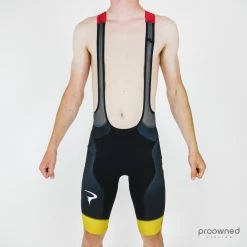 Castelli Free Aero Race BIB Shorts - Yellow - Team Ineos