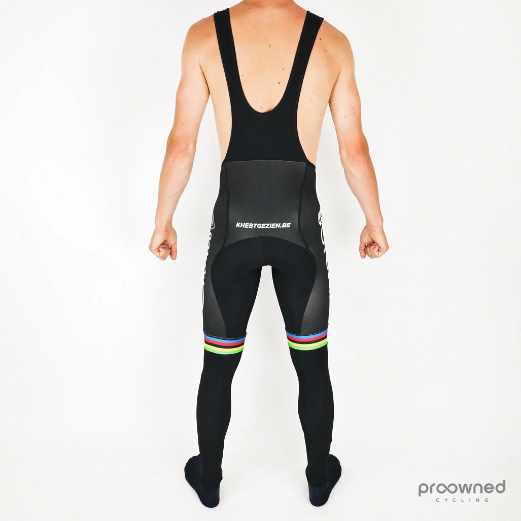 Doltcini BIB Tights Without Pad - Original Wout Van Aert World Champion - Véranda Willems-Crelan - Billede 3
