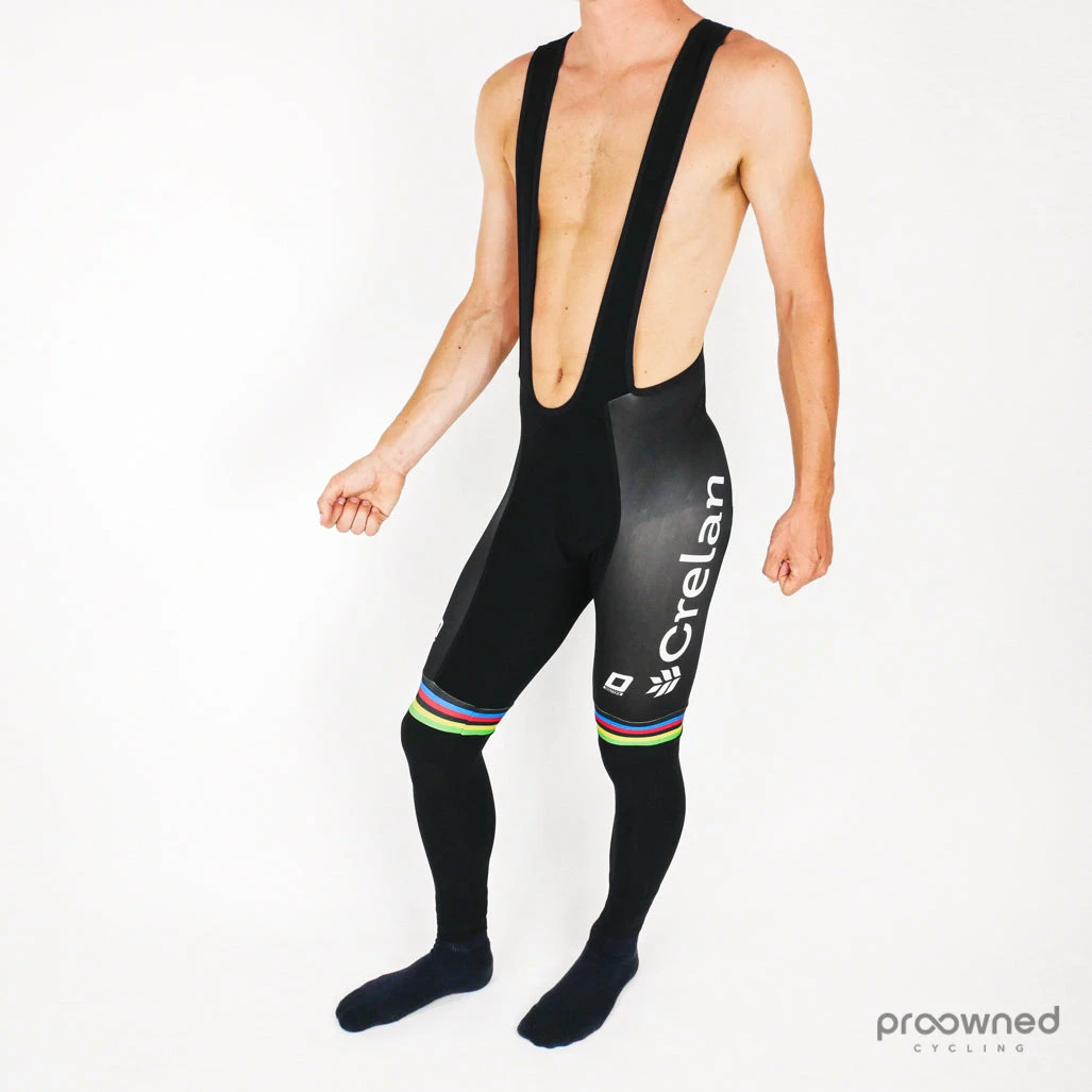 Doltcini BIB Tights Without Pad - Original Wout Van Aert World Champion - Véranda Willems-Crelan - Billede 2